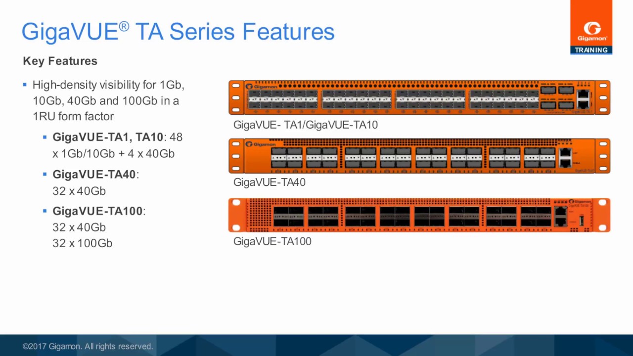 Meet the different products available in the GigaVUE TA Series