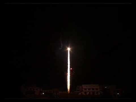 FPK017 single shot 1,5" silver tail with red mine