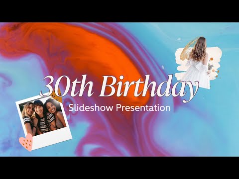 30th Birthday Slideshow Presentation | animated slideshow video for 30th birthday party