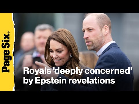 Prince William and Kate Middleton are 'deeply concerned' by Epstein revelations
