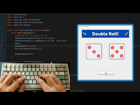 Asmr Programming Random Dice Game Java Swing Tutorial