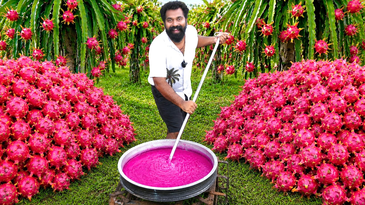 Dragon Fruit Semiya payasam Making | Onam Special | M4 Tech |