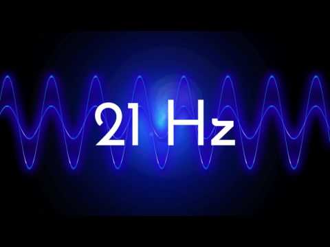 21 Hz clean sine wave BASS TEST TONE frequency