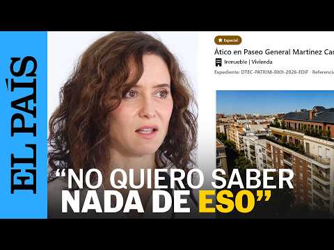 Ayuso sobre el expediente del ático: «No quiero saber nada de eso»