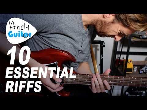 10 ESSENTIAL Minor Pentatonic RIFFS // Position 1 and BEYOND...
