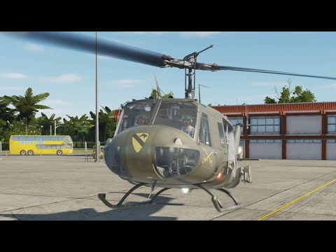 First flight, Getting used to the DCS UH-1H Huey Helicopter(for DCS beginner)