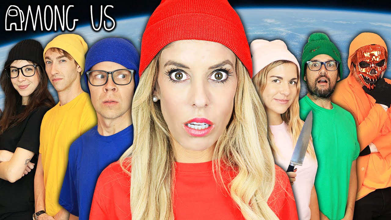 Giant AMONG US but In REAL LIFE Game! Imposter IQ 900+ Challenge | Rebecca Zamolo