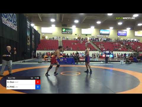 2018 Marine Corps US Open/Masters C Freestyle 88 Semis - Hakan Eksi (Unat) Vs. KEVIN PINE (Las ).m