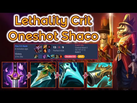 Lethality Oneshot Shaco - S13 Ranked [League of Legends] Full Gameplay - Infernal Shaco