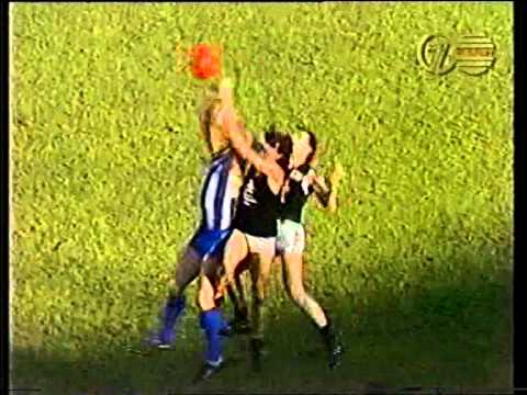 North's rampaging last term v Carlton. 1985 VFL Elimination Final