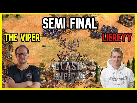 THE VIPER VS LIEREYY -DAUT VS MR YO SEMIFINAL clash of empires Age of Empires 2!!