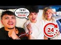 24 HOURS HANDCUFFED to my LITTLE BROTHER **Awkward Situation**