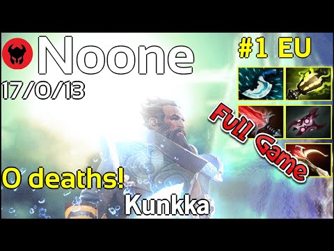 0 deaths! Noone plays Kunkka!!! Dota 2 Full Game 7.20