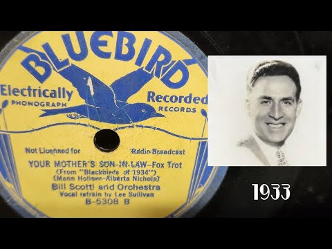Blackbirds of 1934 Music: Your Mother’s Son-In-Law by Bill Scotti & his Orchestra v. Lee Sullivan