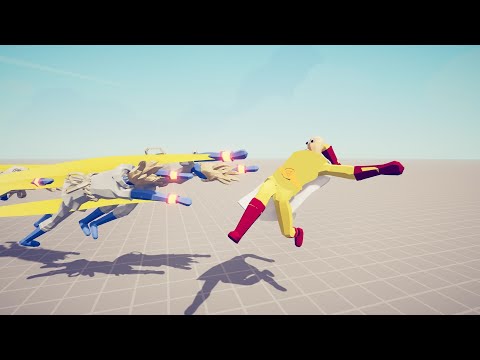 SUPER PEASANT vs SAITAMA ONE PUNCH MAN SUPER PEASANT vs WEB TABS and STALINGRAD 4 UNITS TABS