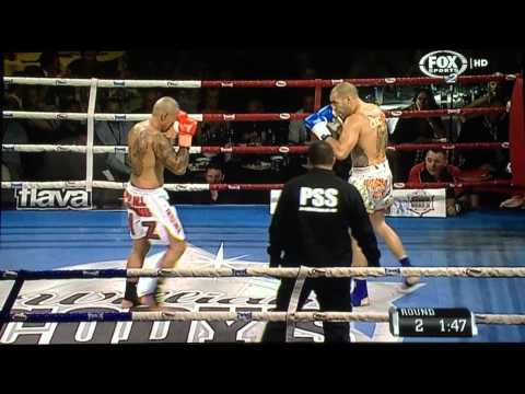 Simon 'Mayhem' Maait vs Pati Afoa round 1&2 ( king in the ring )