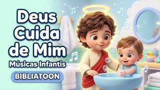 Playlist Gospel Infantil 🚿 Deus Cuida de Mim Todo Dia | BIBLIATOON