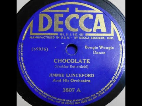 "Chocolate" Jimmie Lunceford & His Orchestra, Erskine Butterfield boogie woogie tune 1941 Decca 3807