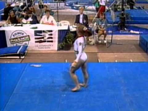 Kim Zmeskal - Vault 1 - 1992 Phar-Mor U.S. Championships - Women