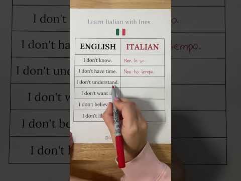 Learn English & Italian Vocab