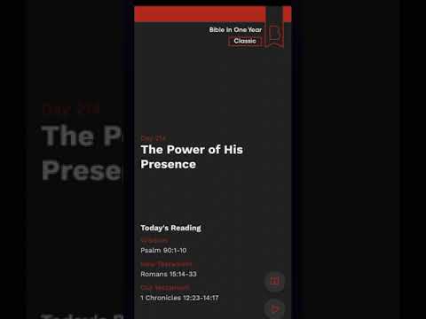 Bible Study Day 214 | The Power Of His Presence