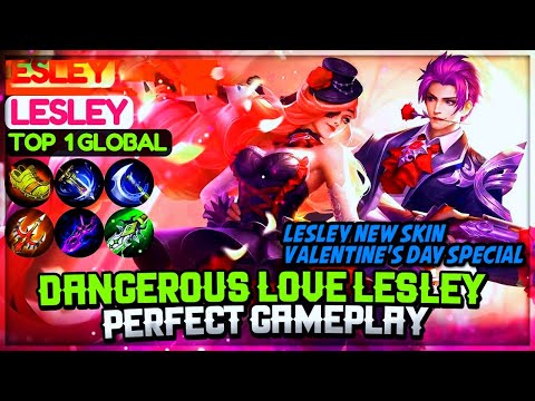 Lesley Special Valentine Couple Skin Dangerous Love Gameplay ❤️ Mobile Legends #2023