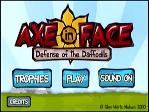 Axe in Face   Defense of the Daffodils iPhone iPod Gameplay Video   The Game Trail