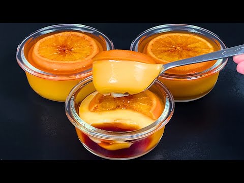 Nur Milch und Orange! Das beste Weihnachts Dessert in 5 Minuten! ohne Backen! Delikatesse