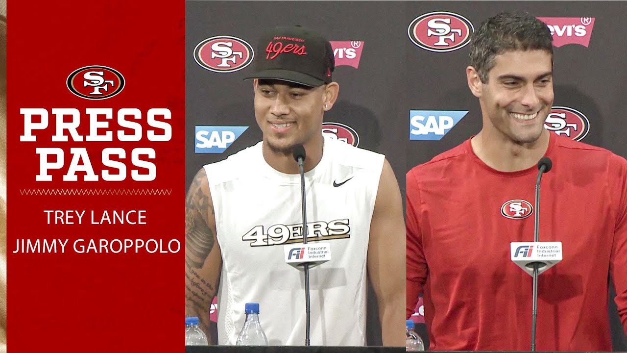 Trey Lance, Jimmy Garoppolo Discuss Camaraderie in Quarterback Group | 49ers