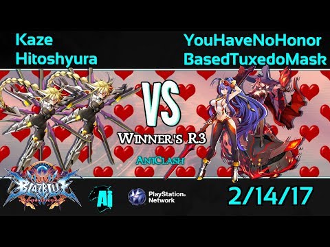 AniClash V Day Waifu Wars - Hitoshyura/Kaze vs YouHavenoHonor/BasedTuxedoMask Winner's R3 - BBCF
