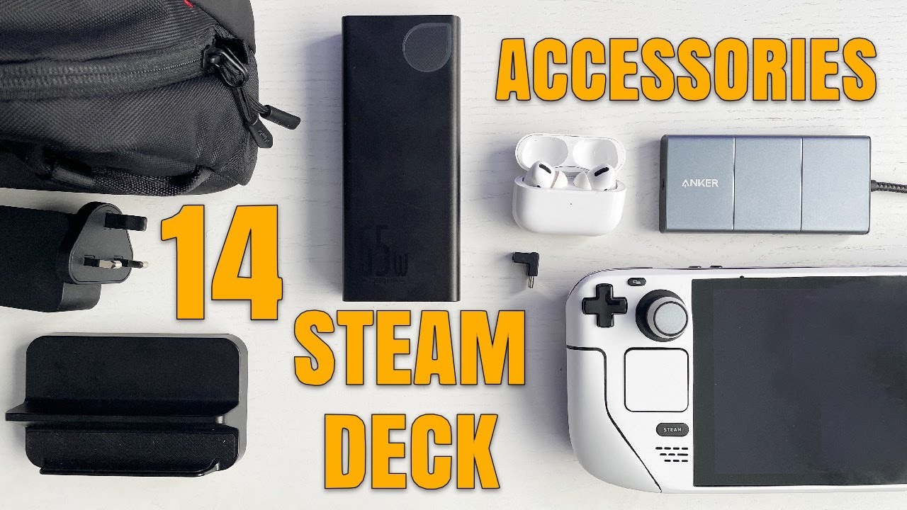14 Steam Deck Accessories that you need. Anker hub. Baseus power bank. sandisk memory card