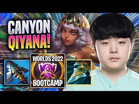 CANYON IS A MONSTER WITH QIYANA! - DK Canyon Plays Qiyana JUNGLE vs Viego! | Bootcamp 2022