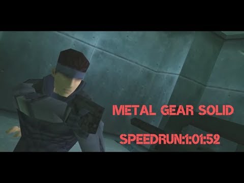 [PS1] Metal Gear Solid- (Extreme) Speedrun: 1:01:52  (WR)
