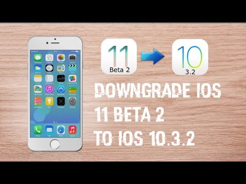 Downgrade IOS 11 Beta 2 to IOS 10.3.2!!
