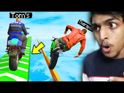 GTA 5 : TOM's Used Fastest Way To CHEAT THE HARDEST RACE !! MALAYALAM