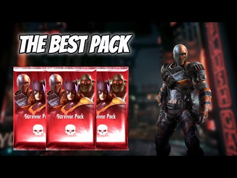 Spending 5 million credits on Survivor Packs | Injustice Mobile