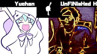 ユウちゃんレイくん VS UnFiNisHed H ボイパ対決 BadApple!!