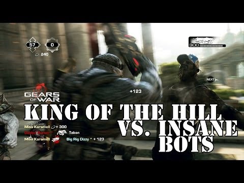 Gears of War 3 - KOTH - Insane Bots on ESCALATION - feat. Miss Karamell