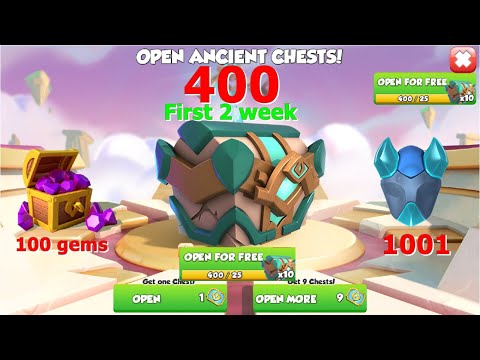 Opened 400 Wind Ancient chest in two week-Dragon Mania Legends | Origin of wind Ancient Event | DML