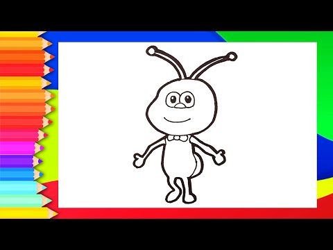 Como Dibujar a El Hormigo Toto 🐜 Dibuja y Colorea a El Hormigo Toto 🐜Dibujos Para Niños
