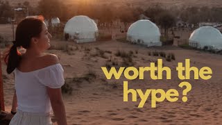 Dubai desert glamping? The Dunes Desert Camping and Bubble Hotel