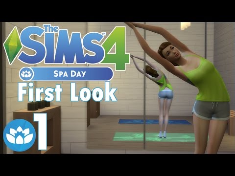 First Look: The Sims 4: Spa Day Part 1 - New Clothes! New Items!
