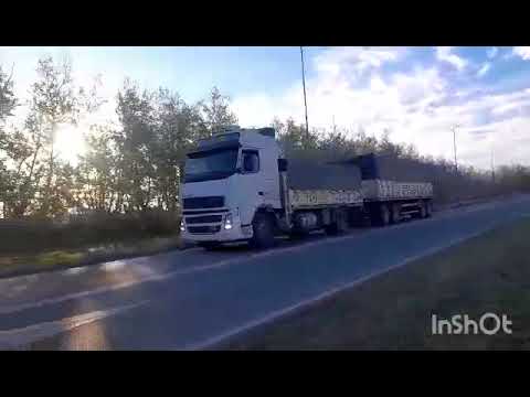 CAMIONES EN RUTA PROV. 1 , SAN FRANCISCO , CORDOBA , ARGENTINA , VIDEO 349