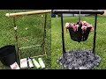 DIY Cauldron over hot black coals!  Cheap!