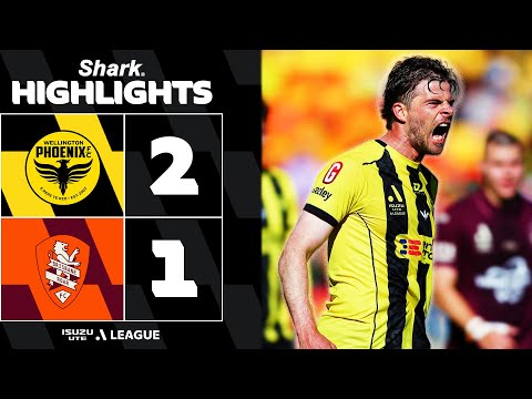Wellington Phoenix 2-1 Brisbane Roar | SHARK HIGHLIGHTS | Isuzu UTE A-League 2025-26 | Round 2