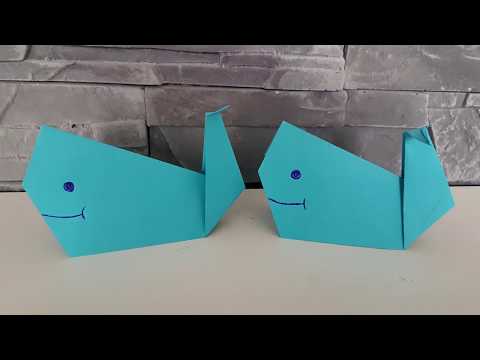 Origami Wal | WAL einfach falten, DIY | Bastelidee