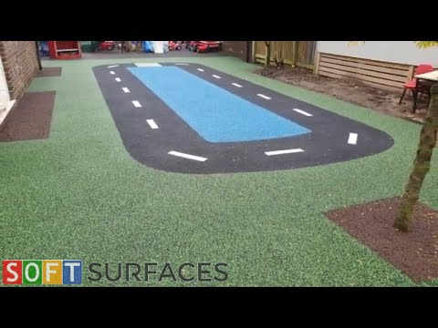 Wetpour and Rubber Mulch Playground Surfacing in Oxford, Oxfordshire | Wet Pour Installation