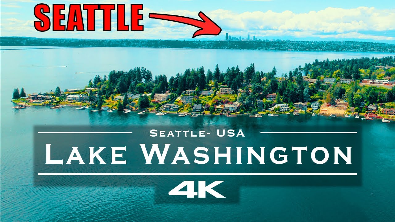 Breathtaking 4K Drone Views of Lake Washington & Seattle Skyline | Aerial Cinematic Relaxation Video
