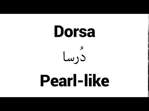 How to Pronounce Dorsa! - Middle Eastern Names