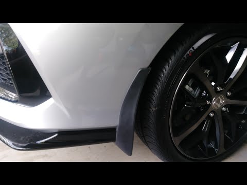 CIVIC HATCHBACK: MUD FLAP SPLASH GUARD INSTALLATION